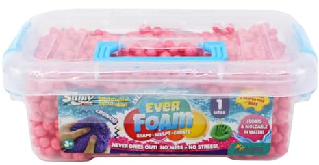 Slimy Ever Foam – La pâte à modeler sensorielle originale ultime, pâte ASMR, ne sèche pas, pour un plaisir créatif de pétrissage et de modelage même dans l'eau
