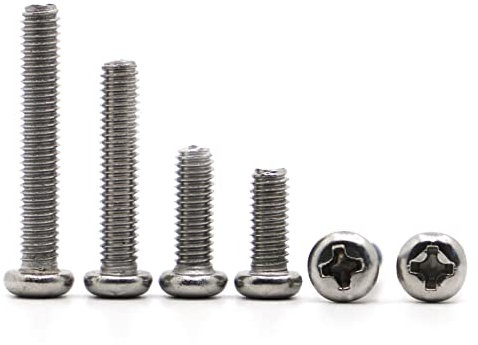 Muttern und Schrauben Set, 5-20 Stück* M3 M4 M5 M6 M8 GB818 DIN7985 Edelstahl Kreuzschlitz Pan Länge 30-50mm Kopfschraube For TV Computer Schrauben Werkzeug (Length : 35mm, Size : M8 5pcs) ( Color : 4