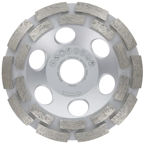 PRODIAMANT Premium Diamant-Schleiftopf 125mm Beton universal 125 mm x 22,2 mm Schleifscheibe doppelreihig