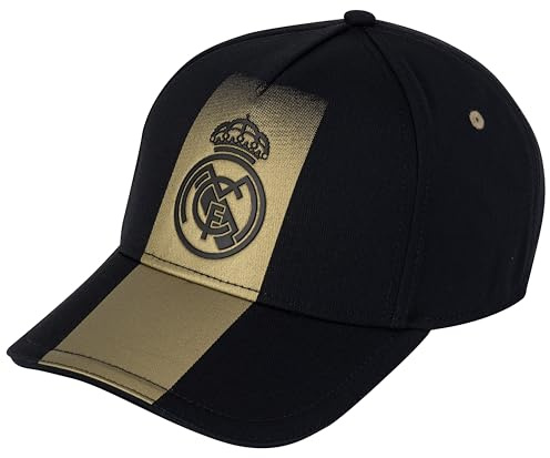 Real Madrid Real Cap - Gorro para mujer (talla única), color negro y negro