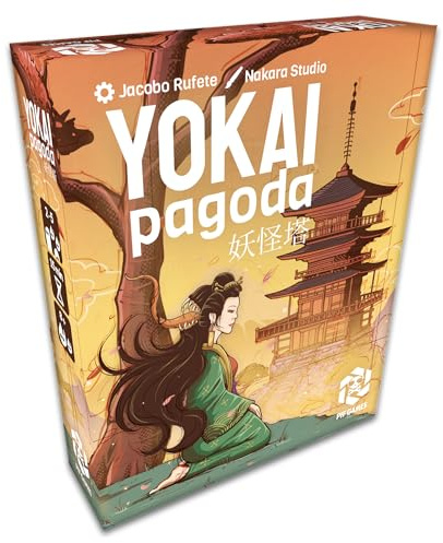 Juego de Cartas para Niños 8+ y Adultos Estratégico y Portátil Yokai Pagoda | de 2 a 5 Jugadores | Viajes y Camping | Cultura Japonesa, Faroleo y Gestión de Mano en Partidas de 15 Minutos