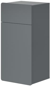 Vicco Midischrank Izan, Grau, 36.6 x 76.6 cm | wandhängend zur Kombination mit weiteren Izan Badmöbeln