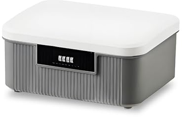 Boite de Rangement Medicament, 9 L Mot de Passe Double Couche Mini Coffre Fort, boîte à médicaments verrouillée pour la Cuisine, l'école et Le Bureau