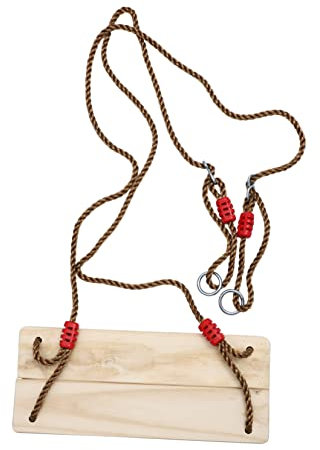 UPKOCH 1stück Junge Mädchen Holzschaukel Einfacher Hängestuhl Für Innen Und Außenbereich Für Garten Spielplatz Und Zuhause Aus Hochwertigem Kiefernholz Leicht Zu Installieren