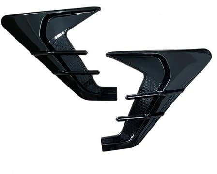 Spoiler anteriori auto Per B&MW E90 F20 E46 E92 G20 Auto Flusso D'aria Aspirazione Cappuccio Parafango Prese D'aria Laterali Decorazione Auto Tuning 4x4 Accessori(Style2 Black)