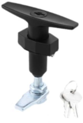 JISADER Garage - Set di Serrature con Maniglia E 2 Chiavi Bump Tool Box Security Lock, Lingua Corta, Dimensioni: