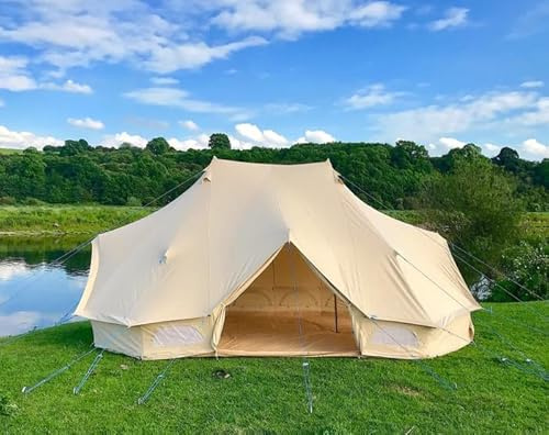Bell Tent Boutique 6m x 4m Emperor Tent 'Superlite' 200gsm Lightweight Superior Crafted High-Blend Canvas Tent – Natural Canvas Feel, Durable & Waterproof