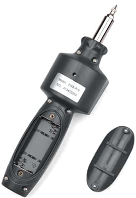 Segrehy Kit de destornillador de par digital con pantalla LCD LCD de 1.2 pulgadas Almacenamiento de datos de llave reversible en modo pico de 10 piezas bits de transporte para (ENS-R-8)