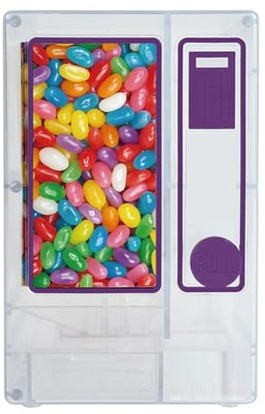 Generico Distributore di Caramelle, Simpatico distributore Automatico da Tavolo, distributore Manuale di Caramelle, eroga Mini Caramelle, Caramelle pratiche e veloci, Regalo di Compleanno