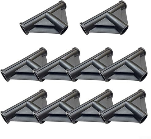 Besttoolifes Zeltstangen-Verbindungs-Set, 10 Stück, 3-Wege-Kunststoff, feste Gelenke mit 19 mm Innendurchmesser, kompatibel für Outdoor-Camping, Zelte, Garten, Pflanzenstütze, Kleiderschränke