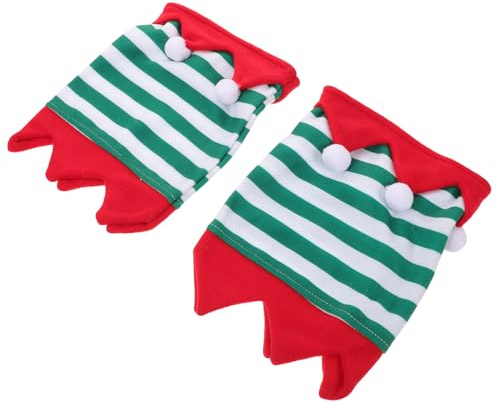 ANDRESLAD Vendas para Patas de Caballo a Rayas 2 Unidades Protector Acolchado Ligero y Transpirable para Cuatro Patas Accesorio para Disfraces Navideños y Eventos Ecuestres