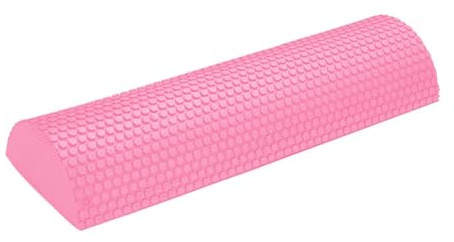 QUXVUIS Rouleau de mousse de Yoga antidérapant pour un équilibre amélioré et une force base rouleau mousse Pilates confortable Yoga Pilates Gym, Rose, 30 cm