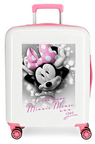 Disney Style Kindergepäck, 55 Cm, 38 Liters, Weiß (Blanco)