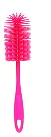 Kochblume Silikon Spülbürste | Premium-Silikon | Hitzebeständig | Spülmaschinenfest | Für Töpfe, Pfannen, Gläser & Geschirr | Farbe: pink