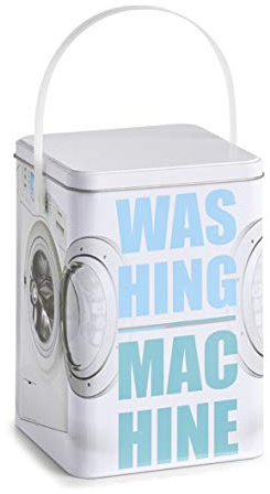 ZELLER PRESENT SCHÖNER LEBEN. PRAKTISCH WOHNEN. Waschpulver-Box Washing Machine, Metall