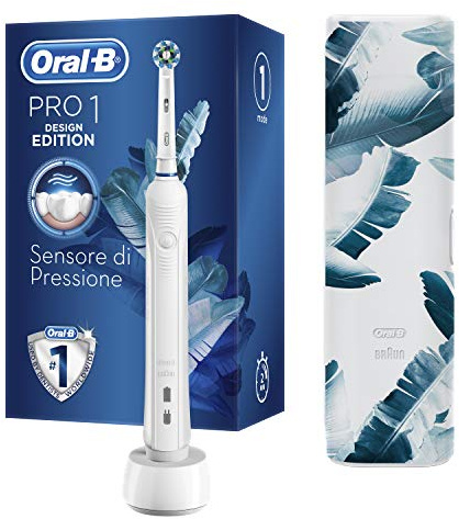 Oral-B Pro 1 750 White Design Edition mit Reiseetui