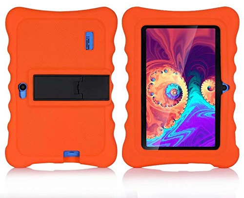 AKNICI 7 Inch Silicone Stand Case for Haehne & Yuntab 7 Tablets, Orange