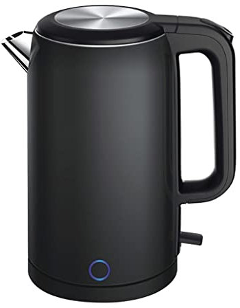 Electric Kettles Stainless Steel Interior Double Wall Hot Water Boiler Heater Auto Shut-Off and Boil-Dry Protection (Color : A) vision