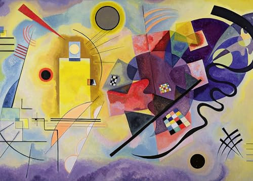 Ravensburger - Puzzle 1000 Pezzi Kandinsky, Wassily:yellow, Red, Blue​ | Puzzle 1000 Pezzi Arte Con Una Misura Di 70x50 Cm | Regalo Per Adulti E Bambini Da 14 Anni E Più | Regali natale