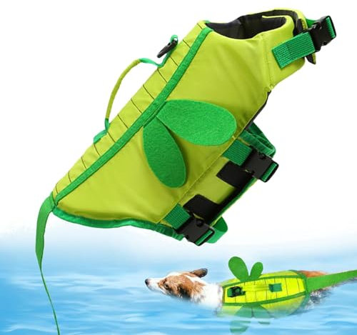 Hundeschwimmweste – Hundeschwimmweste, modischer Hundebadeanzug, Hundeschwimmweste | Modischer Hunde-Badeanzug, Hunde-Schwimmweste mit Griff, wasserdichte -Hunde-Wasserweste zum Bootfahren, XXS