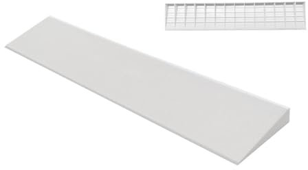 WRYSQBHJYB Rampe Rollstuhl, Schwellenrampe, Türrampen für Rollstühle, Tragbare Rampe für Rollstühle, Trolleys, Fahrräder für Drinnen Oder Draußen(White,2cm/0.7in)