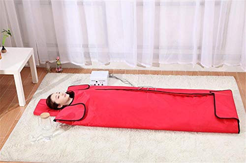 Couverture Sauna Portable, Couverture Sauna thérapie Infrarouge lointain, Coussin beauté détoxifiant Vapeur Khan, réduit l'excès Graisse corporelle, soulage Fatigue Physique, Machine Perte Poids po