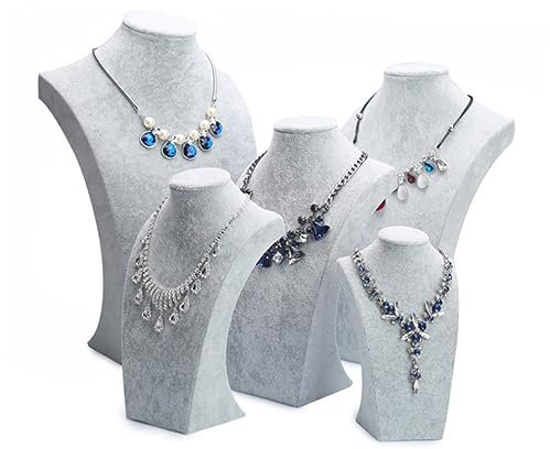 VALICLUD Necklace Display Organizer Für Schmuck Elegante Halskette Ständer Aus Grauem Für Präsentation Und Aufbewahrung Von Halsketten Schmuckständer Für Zuhause Und Geschäfte