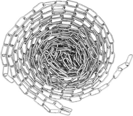 ULTECHNOVO Silver Barrier Chain Link Long for Driveway Security and Parking Barrier Safety Chain
