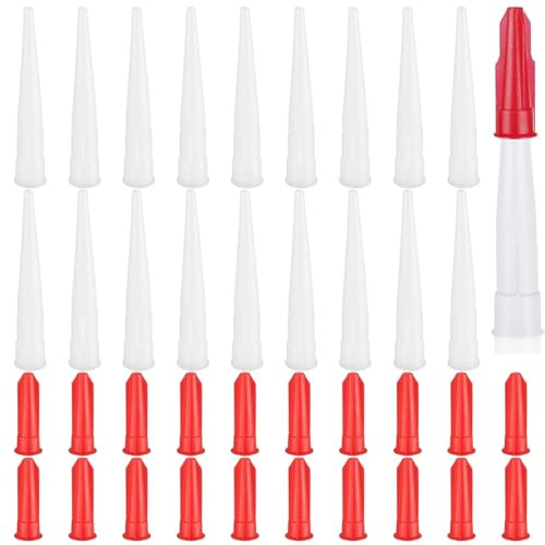 20 Stück Kartuschenspitzen, Silikon Spitzen, Silikonspritze, Kartuschenspitze, Silikon Kartuschenpresse, ideal für Haushalt und Küche