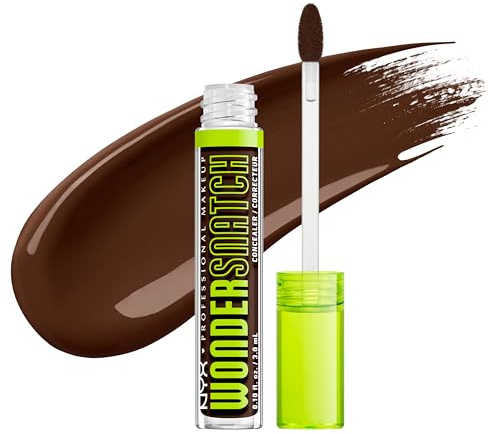 NYX Professional Makeup, Wonder Snatch Concealer, flüssig-cremige Formel, soft-mattes Finish, wasserfest, färbt nicht ab, spendet bis zu 24 h Feuchtigkeit, vegane Formel, 30 Rich Espresso, 3,5 ml