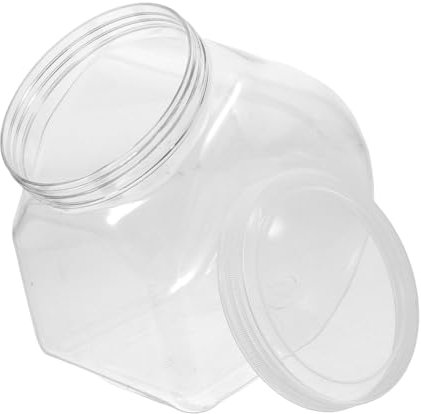 Alipis Botellas De Plástico Reutilizables Transparentes Con Tapa Para De Líquidos