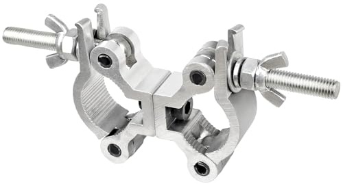 MAD OWL Stage Light Double Pipe Clamp,Stage Lighting Equipment & Accessories 35mm-45mm Dual Head Truss Mounting Bracket Swivel Coupler Clamp 1pcs