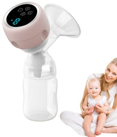 Pompa per latte portatile: pompa per il latte elettrica con 4 modalità e 9 livelli | Basso estratto di latte in silicone | Pompa per latte ricaricabile adatta per madri che allattano