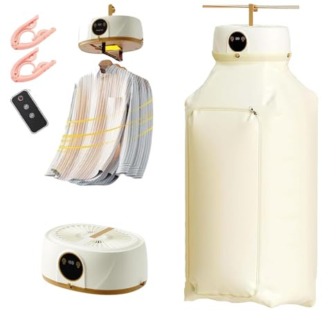 Automatic Ironing Machine for Home, Inflatable Shirt Ironing Machine, Automatic Wireless Vertical Steam Iron, Portable Clothes Dryer, for Apartment & Travel (1 Pcs)