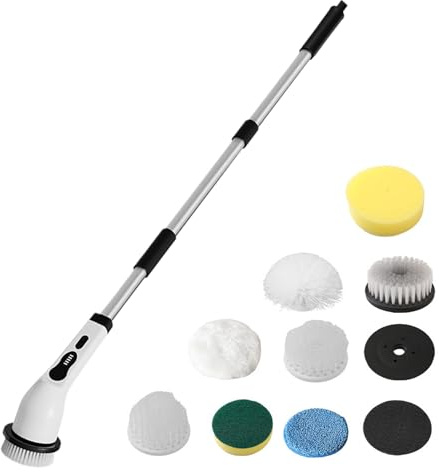 Electric Brush for Cleaning | Cleaner Tools | Cordless Rechargeable Scrubber,Car Kitchen Home Shower Floor Tile Tub Grout Wall Toilet