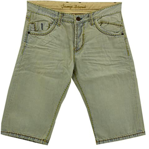 Camp David, RO:BI, Herren Kurze Jeans Shorts Bermudas Denim Ohne Stretch Bleached W 33