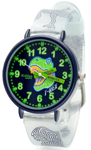 Kiddus Reloj Educativo Analógico para niño, niña. Aprende la Hora con Nuestro Fácil Sistema Time Teacher. Ejercicios incluídos. Mecanismo de Cuarzo
