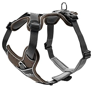 Hunter Hundegeschirr, Braun/Grau, 79-107 cm