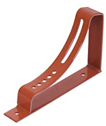 Parotec, Laufsteghalter, Ziegelrot, Laufroststütze für Blechdach, Gerade Schiefer Plattdach, Beton oder Tondachziegeln, Biberschwanzziegel zum anschrauben auf der Latte, Halter, Dachtritt