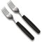 2 Stück Victorinox Tafelgabel Steakgabel Edelstahl (Schwarz)