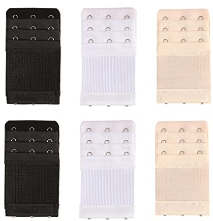 Yesmin Pack of 6 Bra Strap Extenders Extensions Elastic Extender Set