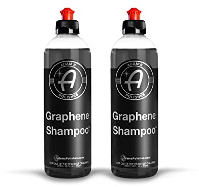 Adam's Polishes Graphene Shampoo - Ceramic Coating Infused Car Wash Soap - Powerful Cleaner & Protection - pH Neutral, High Suds For Foam Cannon, Foam Gun, Or Detailing Bucket (2 Pack)