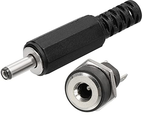 QUARKZMAN 3 Packung Gleichstrom Klinkenbuchse Anschluss 3 Pin 3.5mmx1.35mm | Mit 5 Packung PCB Montage, Für Kleine Elektroprojekte