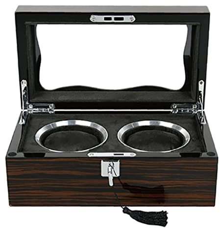 IRYZE Uhrenetui Uhrenbox Uhrenkoffer Uhrenkasten Uhrenbox Mit 2 Fächern, Aufbewahrungsbox, Uhrenbox Mit Schlosskasten Uhrenrolle Uhren Aufbewahrungsbox