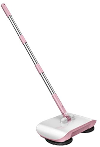 Brosse de nettoyage de tapis, balayeur à vide manuel de 2 en 1, vadrouille rotative à 180 degrés, balayeur de poussée à main, outil de nettoyage pour le nettoyage des animaux de compagnie, débris