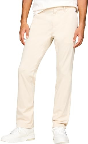 Tommy Jeans Herr Chino Tjm Austin Lightweight Chino Slim Fit Byxor, Newsprint, 28W / 30L