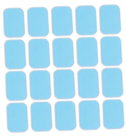 PartyKindom 20stücke Pack Ersatzgelkissen Bauch-gel-sticker Fitness Hydrogel-gelkissen Für Bauchmuskeltrainer Bauchmuskelstimulator Figurbildner Blau