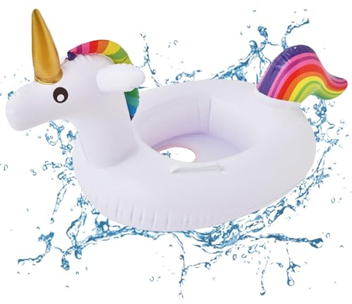 Baby Schwimmring, Einhorn-Schwimmhilfe Baby Swimming Ring, Aufblasbarer Swimming Float, Pool Spielzeug, PVC-Material, Geeignet für Kleinkinder Jungen und Mädchen von 3 Monaten bis 36 Monaten (A)