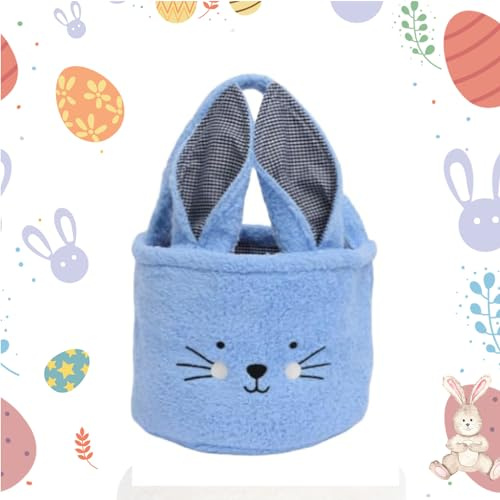 Nexoria Osterkörbchen Mit Henkel, Osterkorb Kinder Mit Henkel Osterkorb Kinder Osternester Zum Befüllen Osternest Basteln Hase Körbchen Ostern Osterkörbchen Basteln Für Osterdeko (Blue)