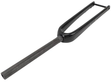 Luocute Ultraleichte Vollcarbon-Straßenfahrradgabel, Fahrradgabel mit Festem Gang, Fixie-Fahrradgabel, Fahrradgabel aus Carbonfaser, Ultraleichte Gravel-Fahrradgabel, Rennrad-Scheibengabel